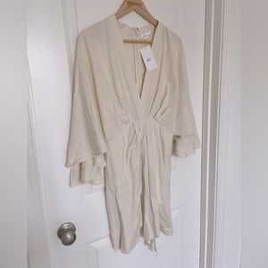 Off-white Greek-style dress